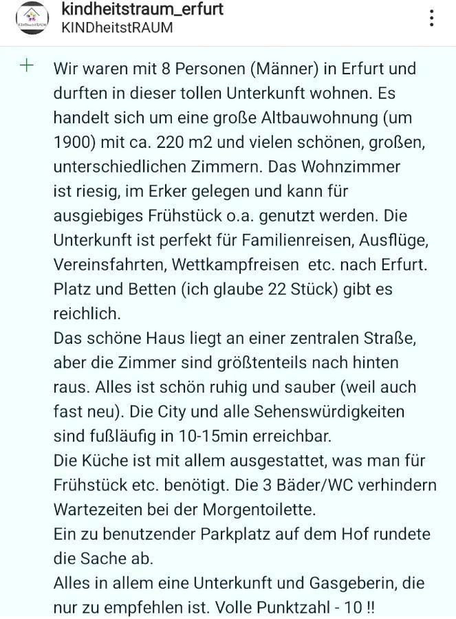 Apartament Traumhaus Erfurt Zewnętrze zdjęcie